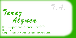 terez alzner business card